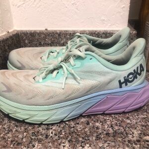 Hoka Women's Athletic Shoes in Mint and Lavender